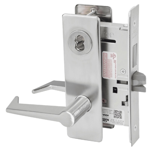 Picture of Corbin Russwin ML2024 ESM Entrance or Storeroom Mortise Lock, ES Lever, M Escutcheon