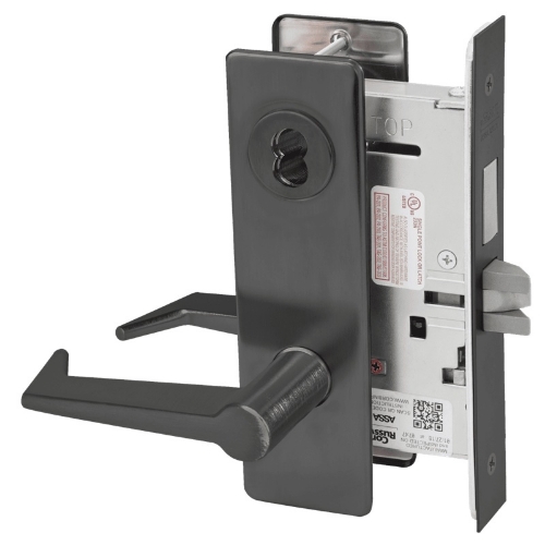 Picture of Corbin Russwin ML2024 ESM Entrance or Storeroom Mortise Lock, ES Lever, M Escutcheon