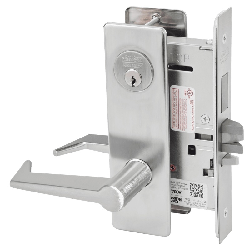Picture of Corbin Russwin ML2029 ESM Hotel or Motel Mortise Lock, ES Lever, M Escutcheon