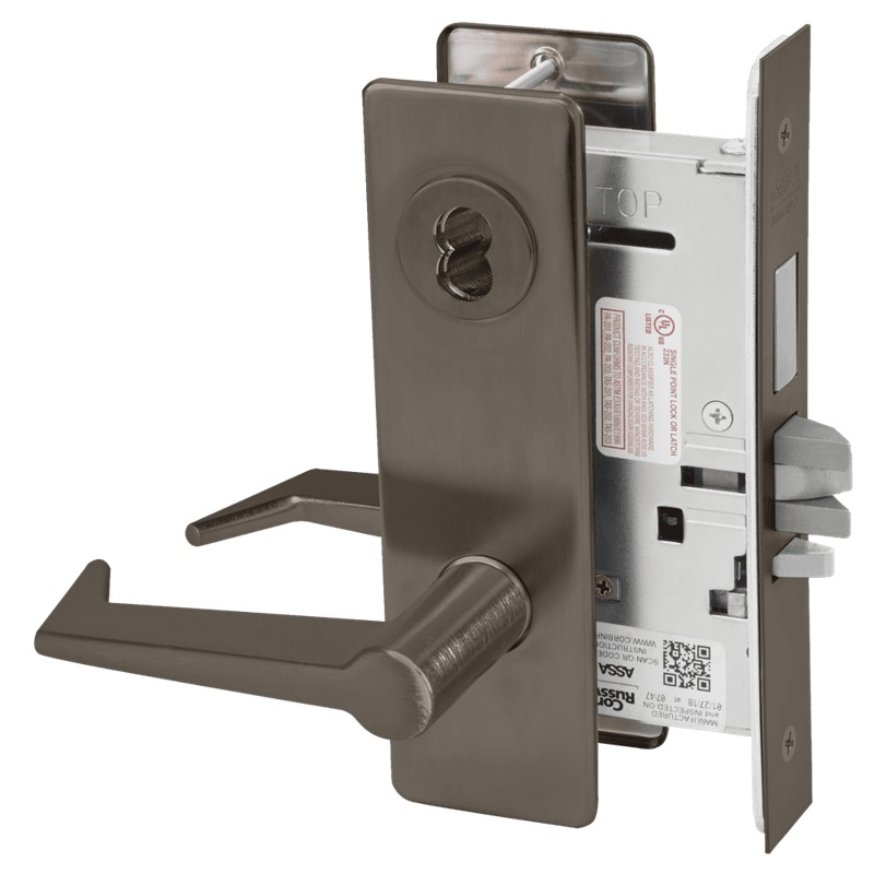 Picture of Corbin Russwin ML2029 ESM Hotel or Motel Mortise Lock, ES Lever, M Escutcheon