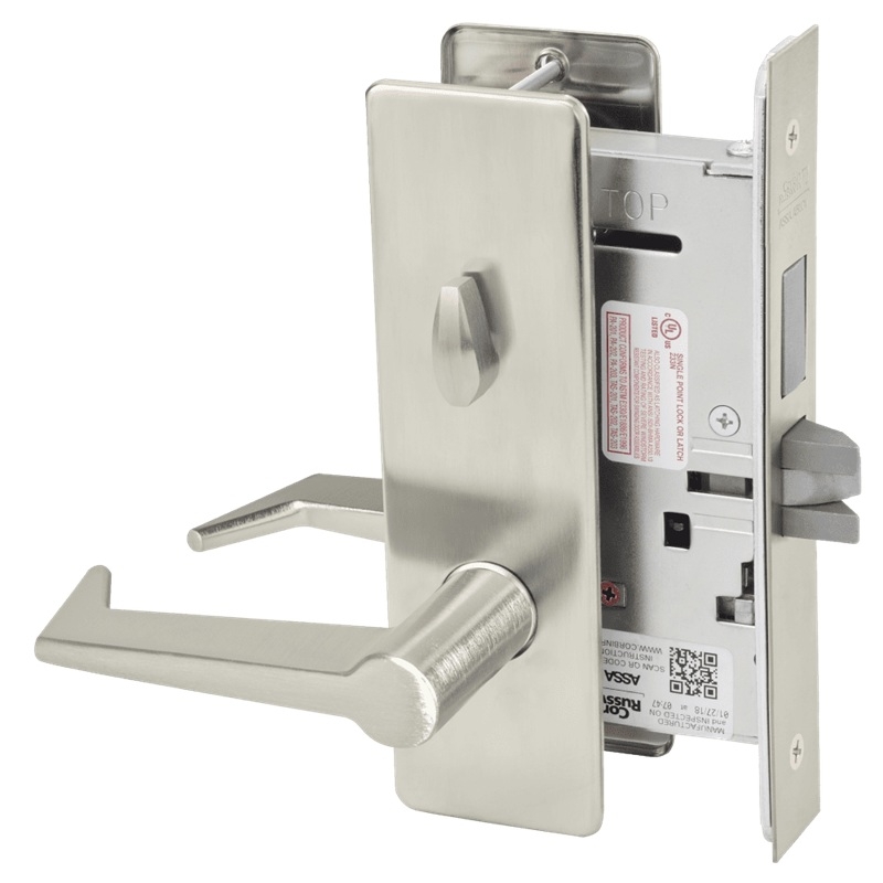 Picture of Corbin Russwin ML2030 ESM Privacy, Bedroom or Bathroom Mortise Lock, ES Lever, M Escutcheon