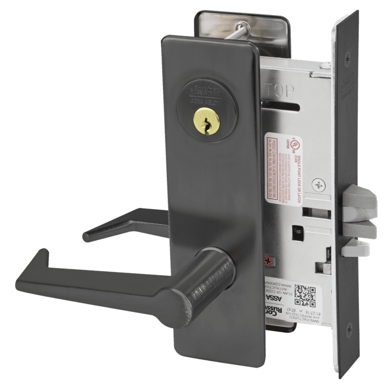 Picture of Corbin Russwin ML2032 ESM Institution or Utility Mortise Lock, ES Lever, M Escutcheon