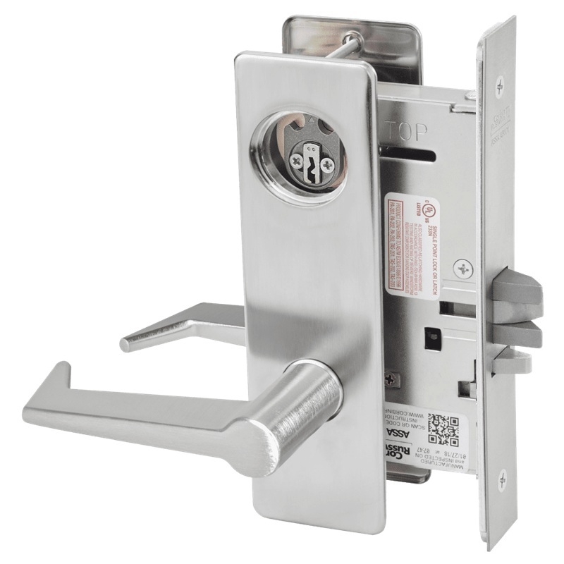 Picture of Corbin Russwin ML2032 ESM Institution or Utility Mortise Lock, ES Lever, M Escutcheon