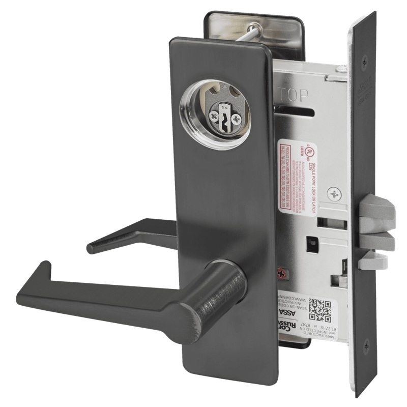 Picture of Corbin Russwin ML2032 ESM Institution or Utility Mortise Lock, ES Lever, M Escutcheon