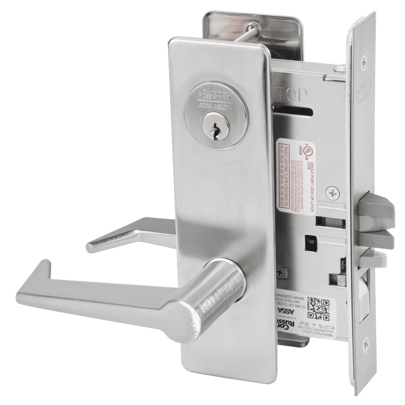 Picture of Corbin Russwin ML2051 ESM Entrance or Office Mortise Lock, ES Lever, M Escutcheon