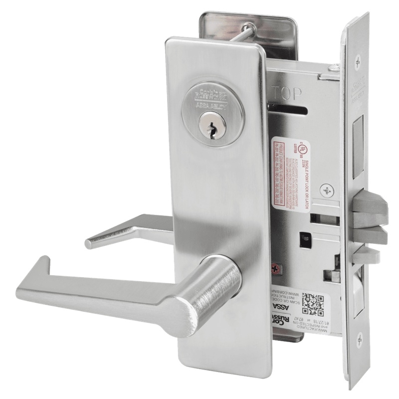 Picture of Corbin Russwin ML2067 ESM Apartment or Dormitory Mortise Lock, ES Lever, M Escutcheon