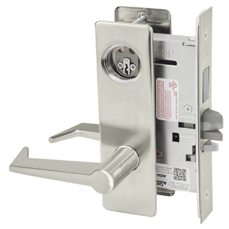 Picture of Corbin Russwin ML2072 ESM Classroom Intruder Mortise Lock, ES Lever, M Escutcheon
