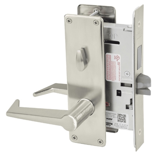Picture of Corbin Russwin ML2020 ESN Privacy, Bedroom or Bathroom Mortise Lock, ES Lever, N Escutcheon
