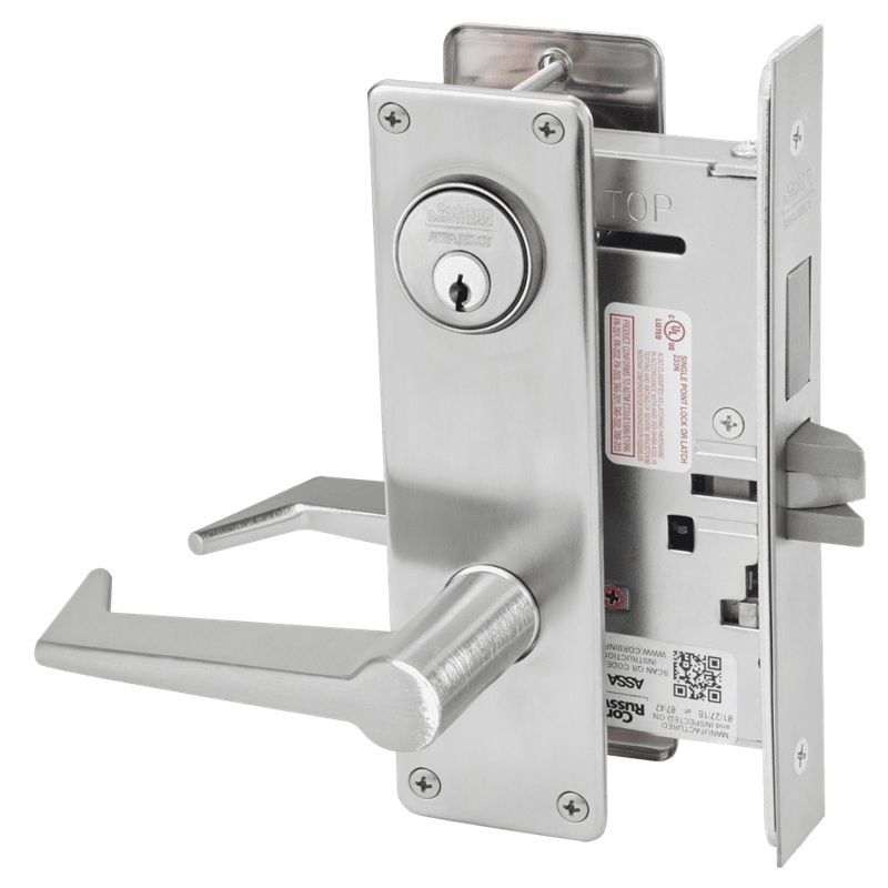 Picture of Corbin Russwin ML2022 ESN Store Door Mortise Lock, ES Lever, N Escutcheon