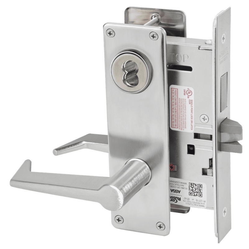 Picture of Corbin Russwin ML2022 ESN Store Door Mortise Lock, ES Lever, N Escutcheon
