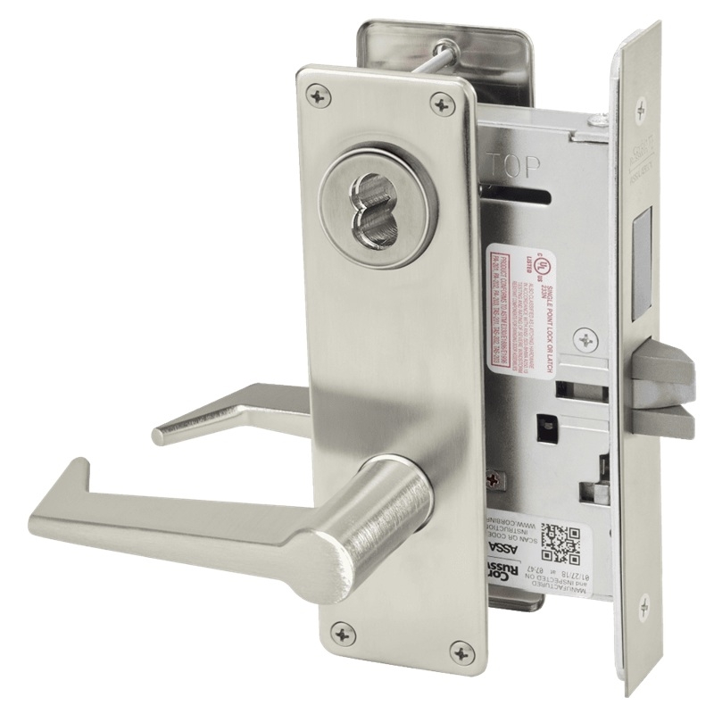 Picture of Corbin Russwin ML2022 ESN Store Door Mortise Lock, ES Lever, N Escutcheon