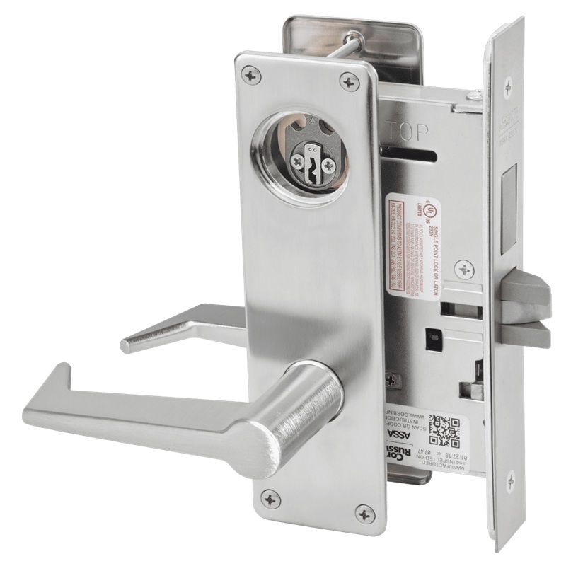 Picture of Corbin Russwin ML2022 ESN Store Door Mortise Lock, ES Lever, N Escutcheon