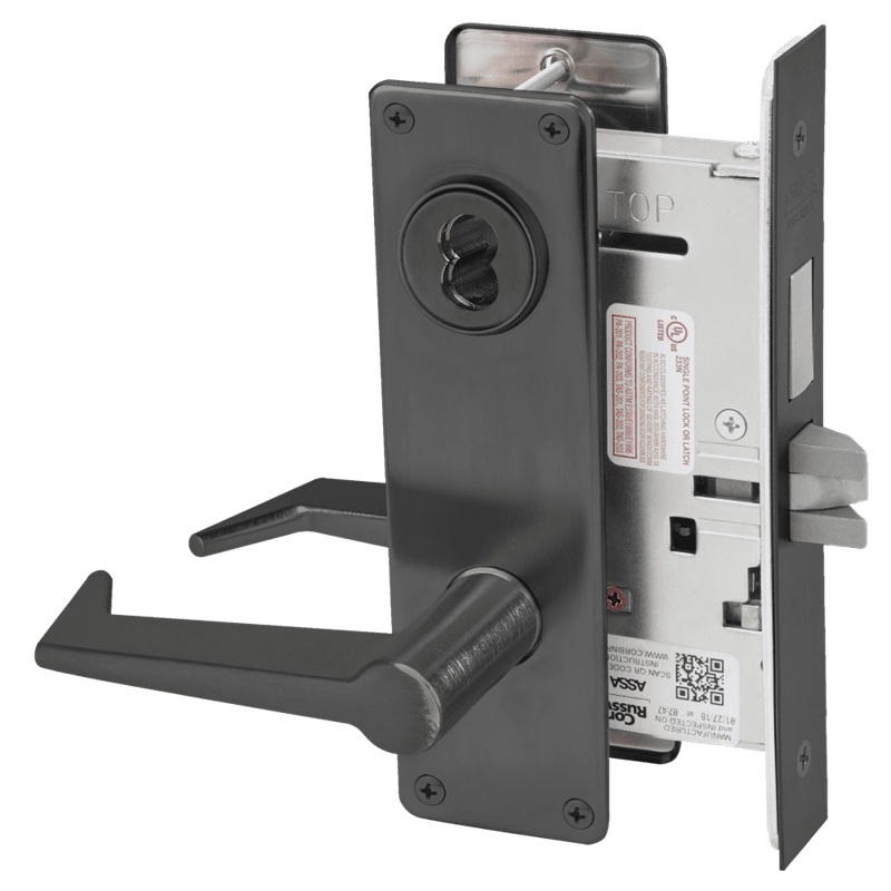 Picture of Corbin Russwin ML2024 ESN Entrance or Storeroom Mortise Lock, ES Lever, N Escutcheon