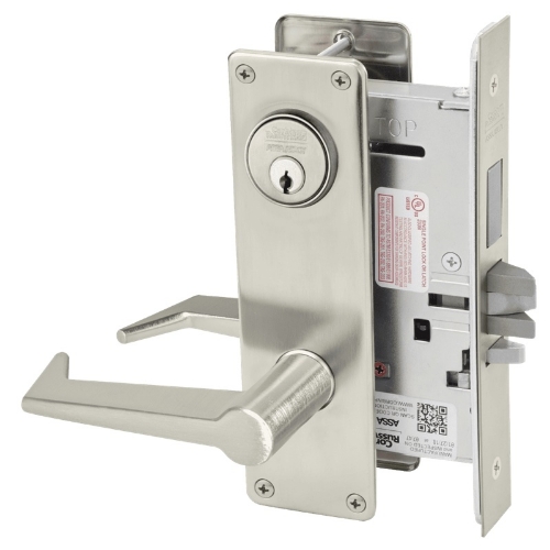Picture of Corbin Russwin ML2029 ESN Hotel or Motel Mortise Lock, ES Lever, N Escutcheon