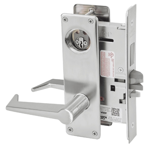 Picture of Corbin Russwin ML2029 ESN Hotel or Motel Mortise Lock, ES Lever, N Escutcheon