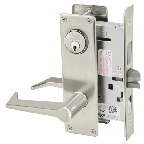 Picture of Corbin Russwin ML2048 ESN Entrance or Apartment Mortise Lock, ES Lever, N Escutcheon