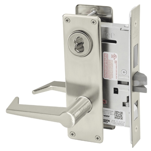 Picture of Corbin Russwin ML2048 ESN Entrance or Apartment Mortise Lock, ES Lever, N Escutcheon