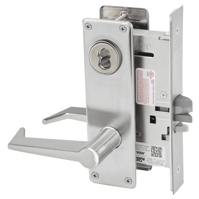 Picture of Corbin Russwin ML2055 ESN Classroom Mortise Lock, ES Lever, N Escutcheon