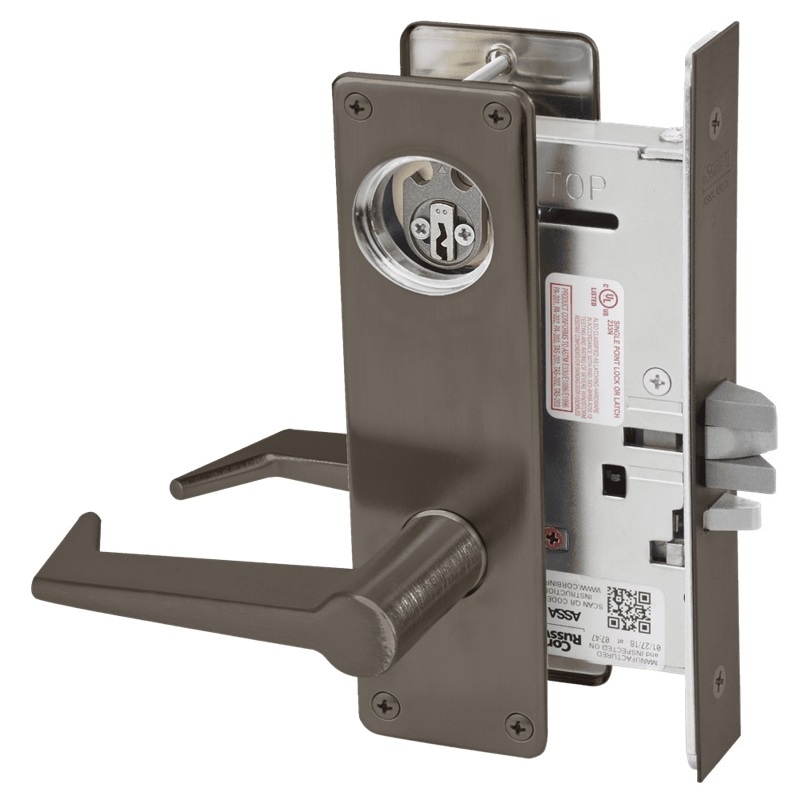 Picture of Corbin Russwin ML2055 ESN Classroom Mortise Lock, ES Lever, N Escutcheon