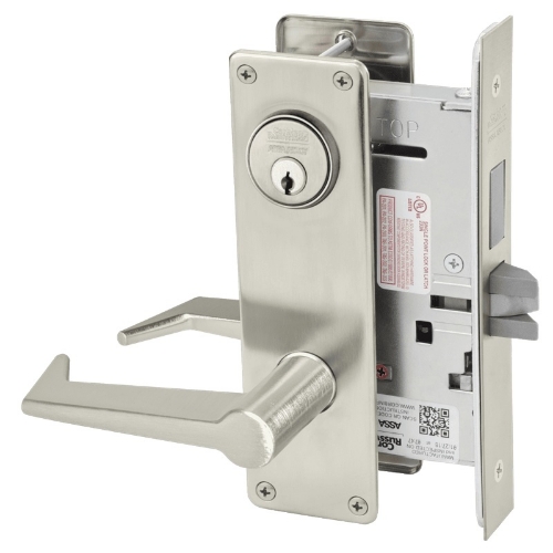 Picture of Corbin Russwin ML2065 ESN Dormitory or Entrance Mortise Lock, ES Lever, N Escutcheon