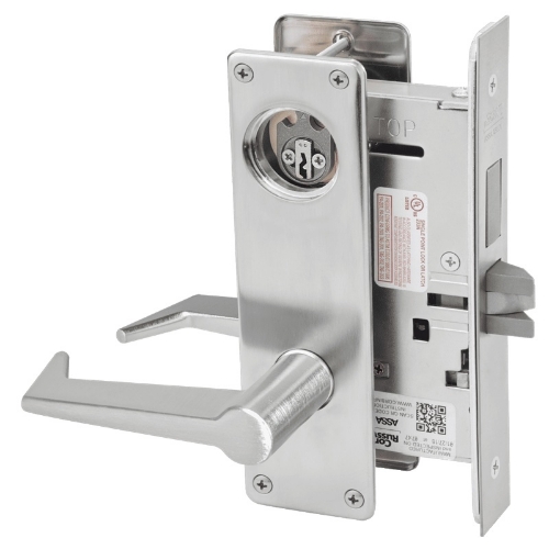 Picture of Corbin Russwin ML2065 ESN Dormitory or Entrance Mortise Lock, ES Lever, N Escutcheon