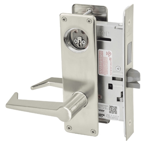 Picture of Corbin Russwin ML2065 ESN Dormitory or Entrance Mortise Lock, ES Lever, N Escutcheon