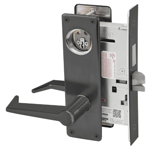 Picture of Corbin Russwin ML2065 ESN Dormitory or Entrance Mortise Lock, ES Lever, N Escutcheon
