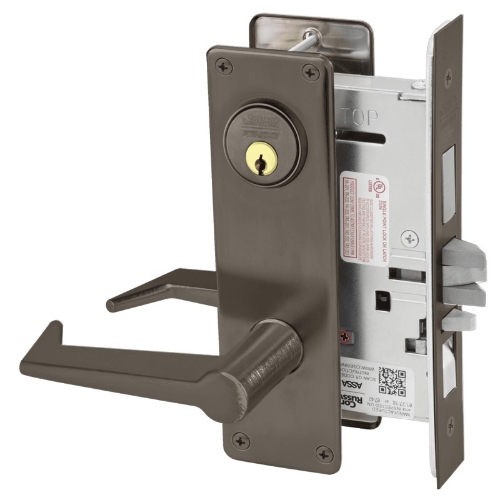 Picture of Corbin Russwin ML2067 ESN Apartment or Dormitory Mortise Lock, ES Lever, N Escutcheon