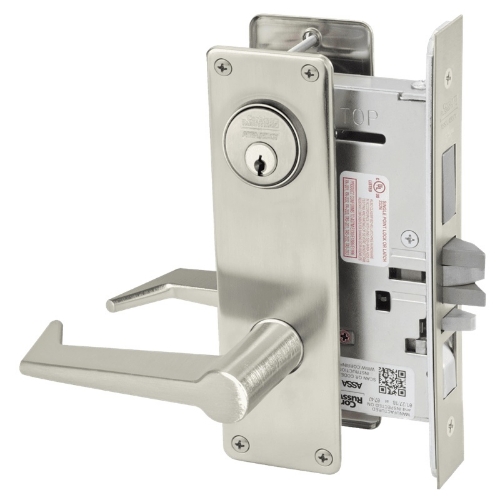 Picture of Corbin Russwin ML2067 ESN Apartment or Dormitory Mortise Lock, ES Lever, N Escutcheon