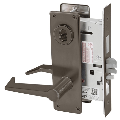 Picture of Corbin Russwin ML2067 ESN Apartment or Dormitory Mortise Lock, ES Lever, N Escutcheon