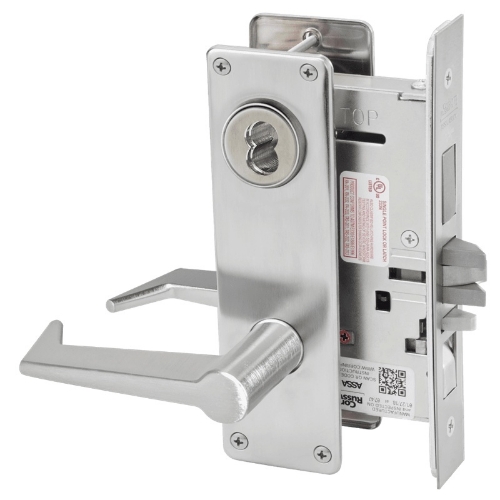Picture of Corbin Russwin ML2067 ESN Apartment or Dormitory Mortise Lock, ES Lever, N Escutcheon