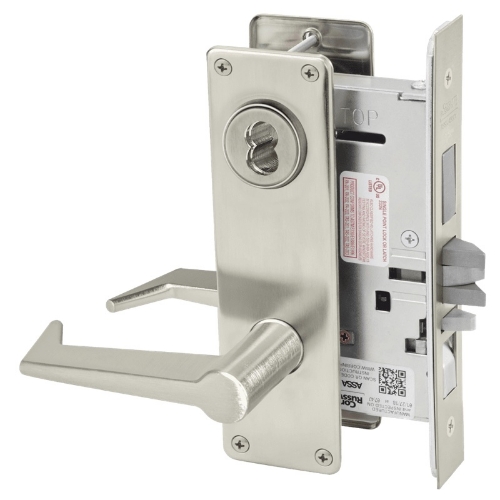 Picture of Corbin Russwin ML2067 ESN Apartment or Dormitory Mortise Lock, ES Lever, N Escutcheon