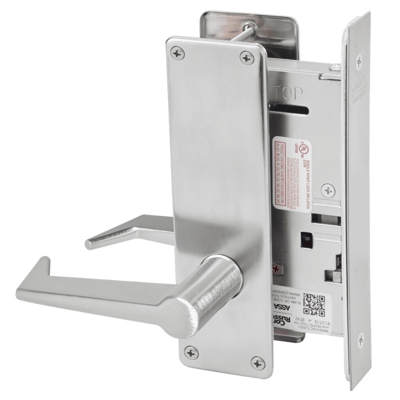 Picture of Corbin Russwin ML2070 ESN Full Dummy Trim Mortise Lock, ES Lever, N Escutcheon