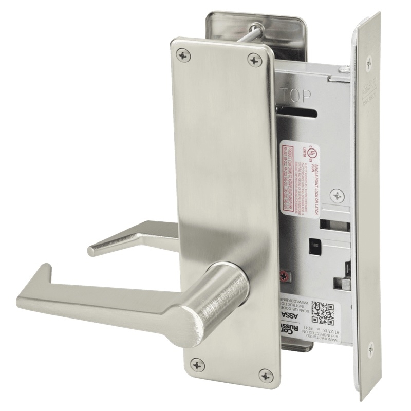 Picture of Corbin Russwin ML2070 ESN Full Dummy Trim Mortise Lock, ES Lever, N Escutcheon