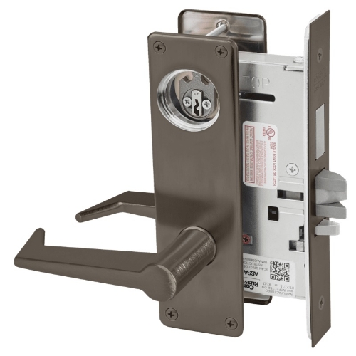 Picture of Corbin Russwin ML2075 ESN Security Entrance or Office Mortise Lock, ES Lever, N Escutcheon