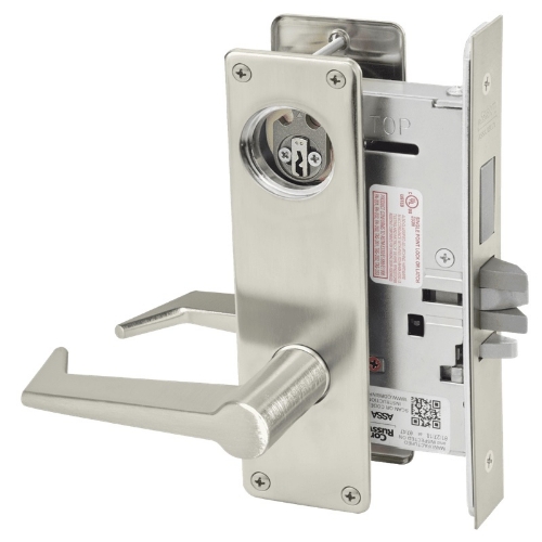 Picture of Corbin Russwin ML2075 ESN Security Entrance or Office Mortise Lock, ES Lever, N Escutcheon