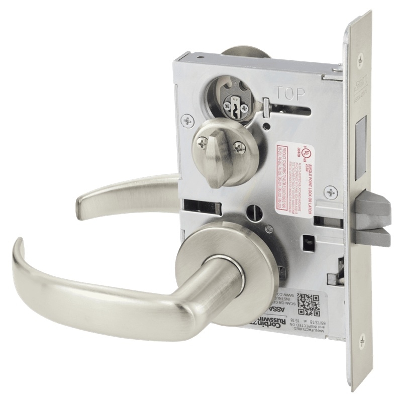 Picture of Corbin Russwin ML2020 PSA Privacy, Bedroom or Bathroom Mortise Lock, PS Lever, A Rose
