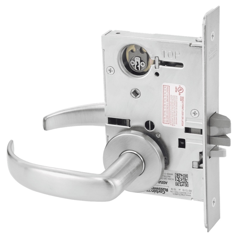 Picture of Corbin Russwin ML2042 PSA Entrance or Public Restroom Mortise Lock, PS Lever, A Rose