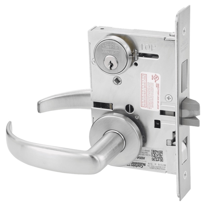 Picture of Corbin Russwin ML2048 PSA Entrance or Apartment Mortise Lock, PS Lever, A Rose
