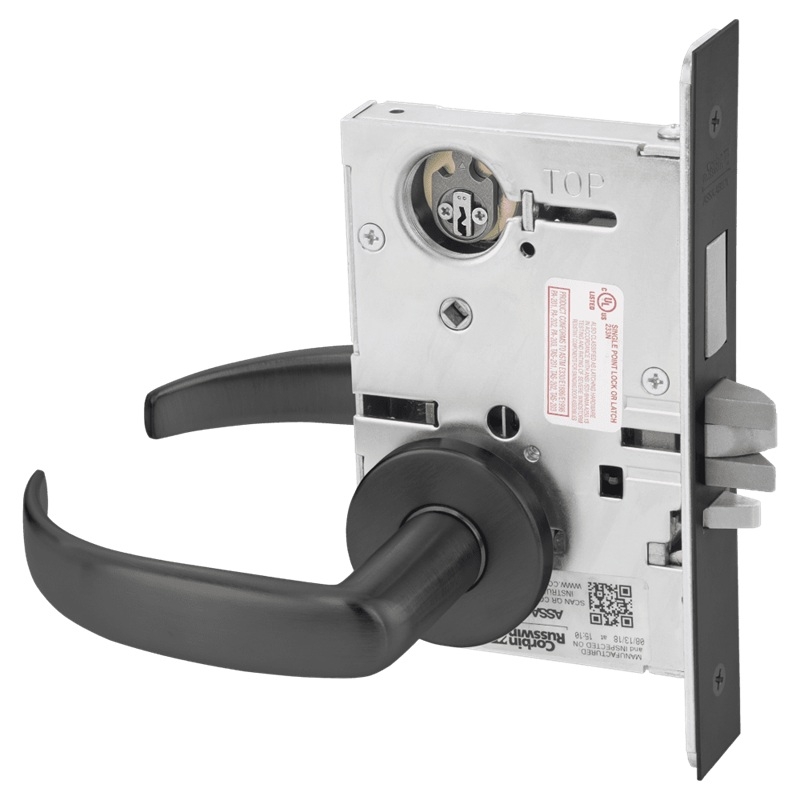Picture of Corbin Russwin ML2075 PSA Security Entrance or Office Mortise Lock, PS Lever, A Rose