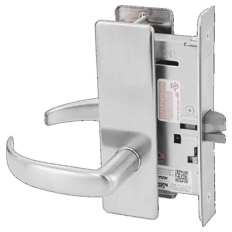 Picture of Corbin Russwin ML2010 PSM Passage or Closet Mortise Lock, PS Lever, M Escutcheon