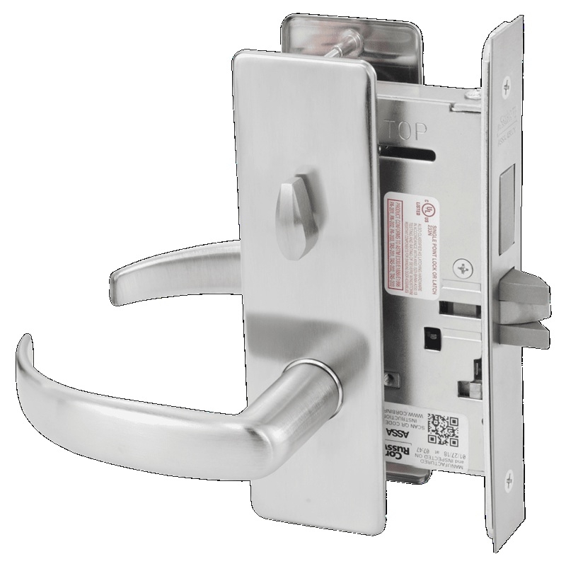Picture of Corbin Russwin ML2020 PSM Privacy, Bedroom or Bathroom Mortise Lock, PS Lever, M Escutcheon