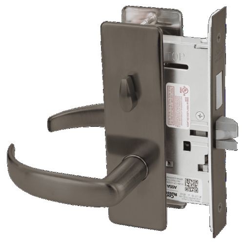 Picture of Corbin Russwin ML2020 PSM Privacy, Bedroom or Bathroom Mortise Lock, PS Lever, M Escutcheon