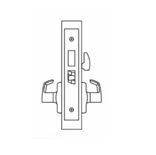 Picture of Corbin Russwin ML2020 PSM Privacy, Bedroom or Bathroom Mortise Lock, PS Lever, M Escutcheon