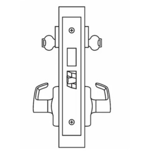 Picture of Corbin Russwin ML2022 PSM Store Door Mortise Lock, PS Lever, M Escutcheon