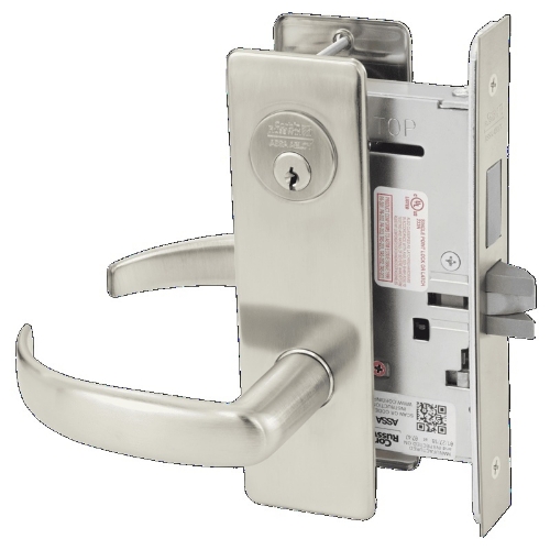Picture of Corbin Russwin ML2024 PSM Entrance or Storeroom Mortise Lock, PS Lever, M Escutcheon