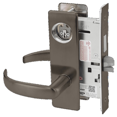 Picture of Corbin Russwin ML2024 PSM Entrance or Storeroom Mortise Lock, PS Lever, M Escutcheon