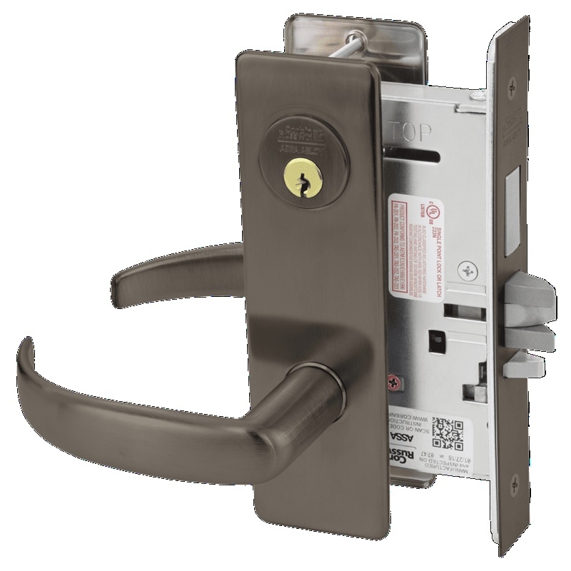 Picture of Corbin Russwin ML2029 PSM Hotel or Motel Mortise Lock, PS Lever, M Escutcheon