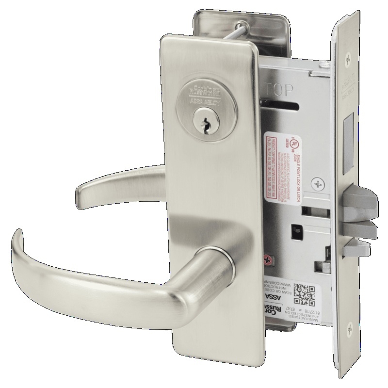 Picture of Corbin Russwin ML2029 PSM Hotel or Motel Mortise Lock, PS Lever, M Escutcheon