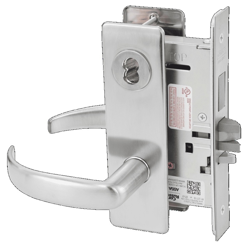Picture of Corbin Russwin ML2029 PSM Hotel or Motel Mortise Lock, PS Lever, M Escutcheon